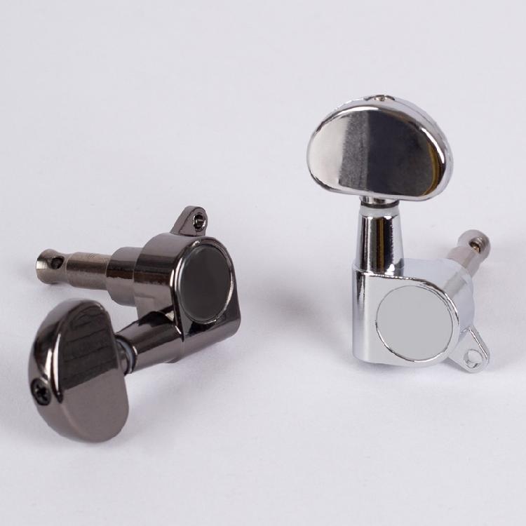 6Pcs Metal Guitar Tunings Pegs 3 Left 3 Right Guitar Machine Heads Knobs Tuner Replacement Guitar Accessories Enduring