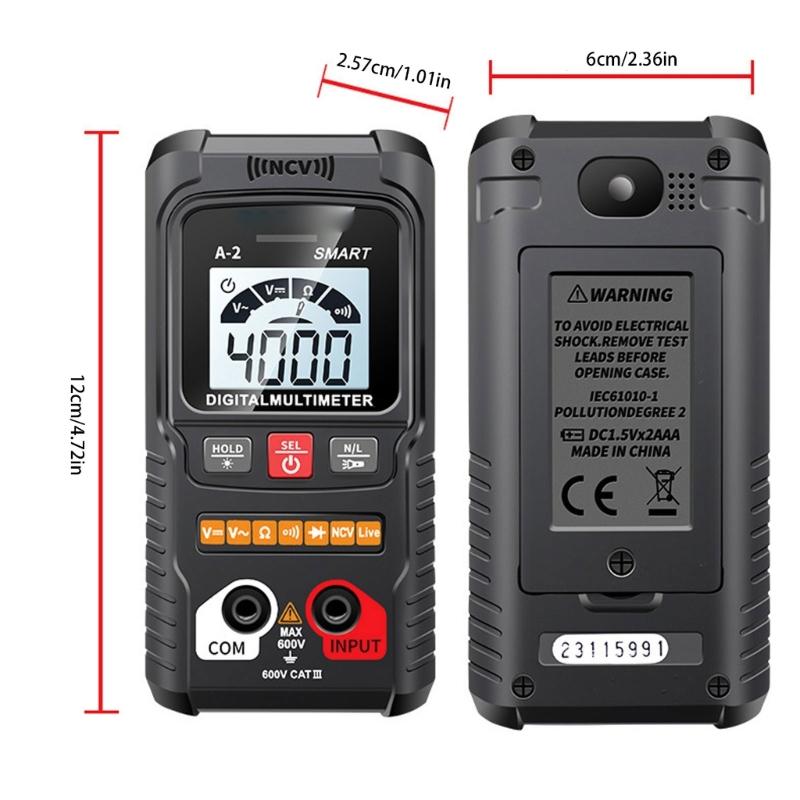 Fortschrittliches digitales Multimeter mit automatischem Moduswechsel Helles Display Datenspeicherfunktion für elektrische Beurteilung