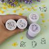 4pcs Cute Cartoon Cat Stamp Set - Fun Cartoon Cat Design Stamps for Crafts and Scrapbooking Decorations,Photosensitive Seal