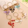 Fashion Bowknot Keychain Simulation Handbag Shoes Key Ring Pendants for Women Girls DIY Handmade Jewelry Gifts