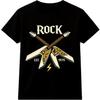 Electric Guitar T Shirt Rock Crossed Guitars Estd 1979 Heavy Metal Tee