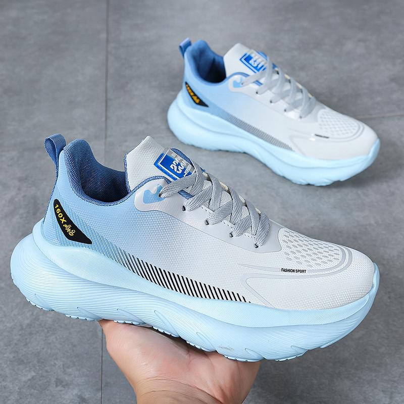 

Sneakers For Men Lightweight Breathable Running Shoes Men s Casual Shoes Anti Slip Comfortable Walking Shoes Sport Fashion 36 синій