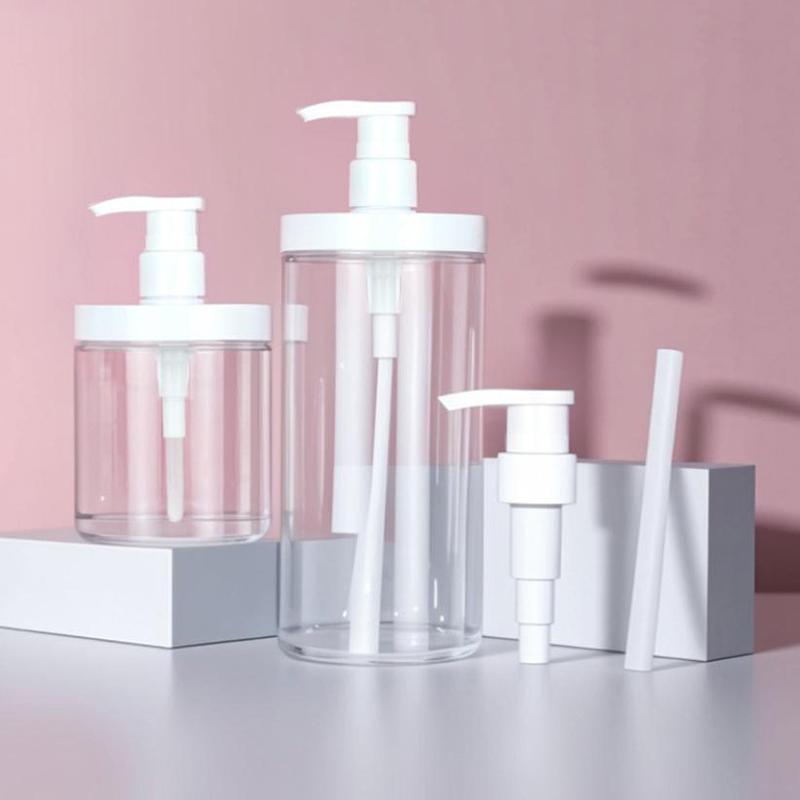 Clear Wide Mouth Bath Gel Bottle Liquid Container Soap Dispenser Shampoo Lotion Bottles Hand Washing Lotion Sub Bottle