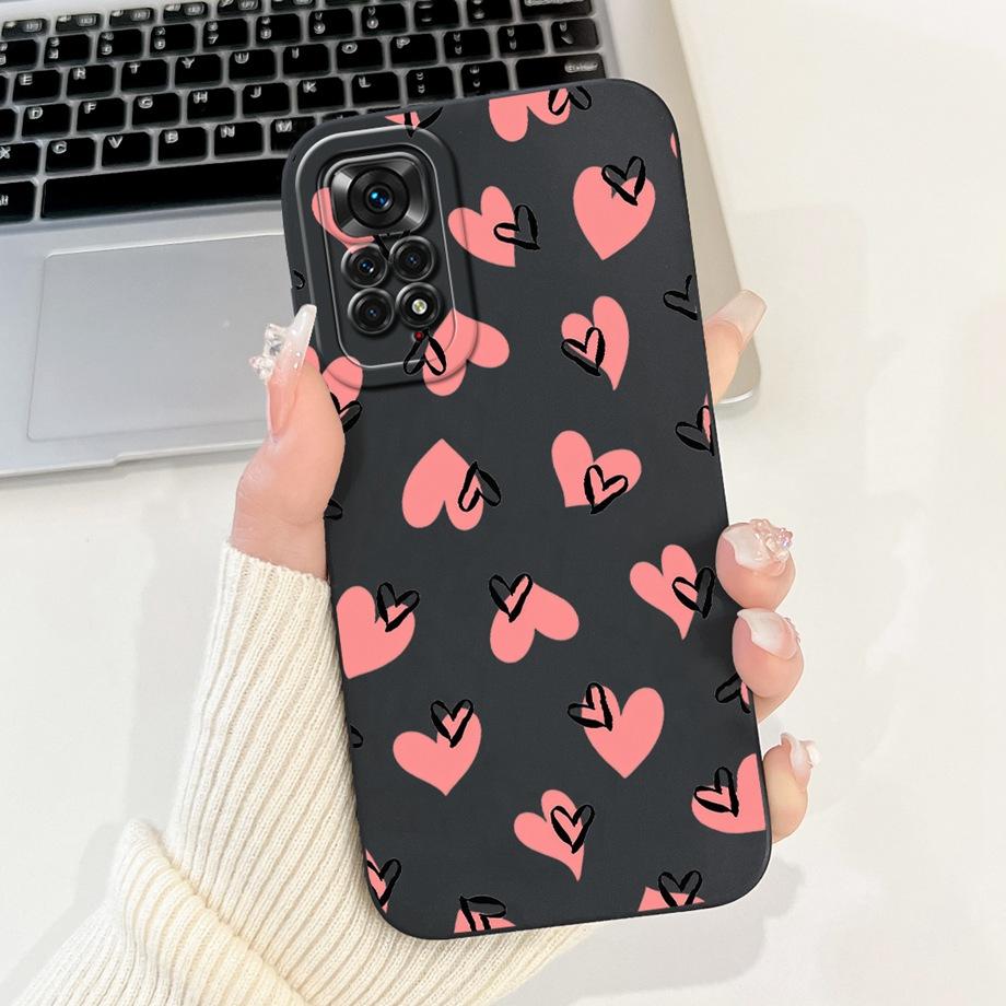 Case For Xiaomi Redmi Note 11 11s 11 Pro Pro+ 4G 5G Phone Case Note 11T Soft Silicone Funda Women Fashion Flower Printed Cover