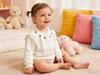 Baby Girl Cotton Cardigan with Cherry Embroidery - Spring/Summer Lace Knitwear