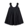 Girls' Summer Sleeveless A-line Dress with Bowknot