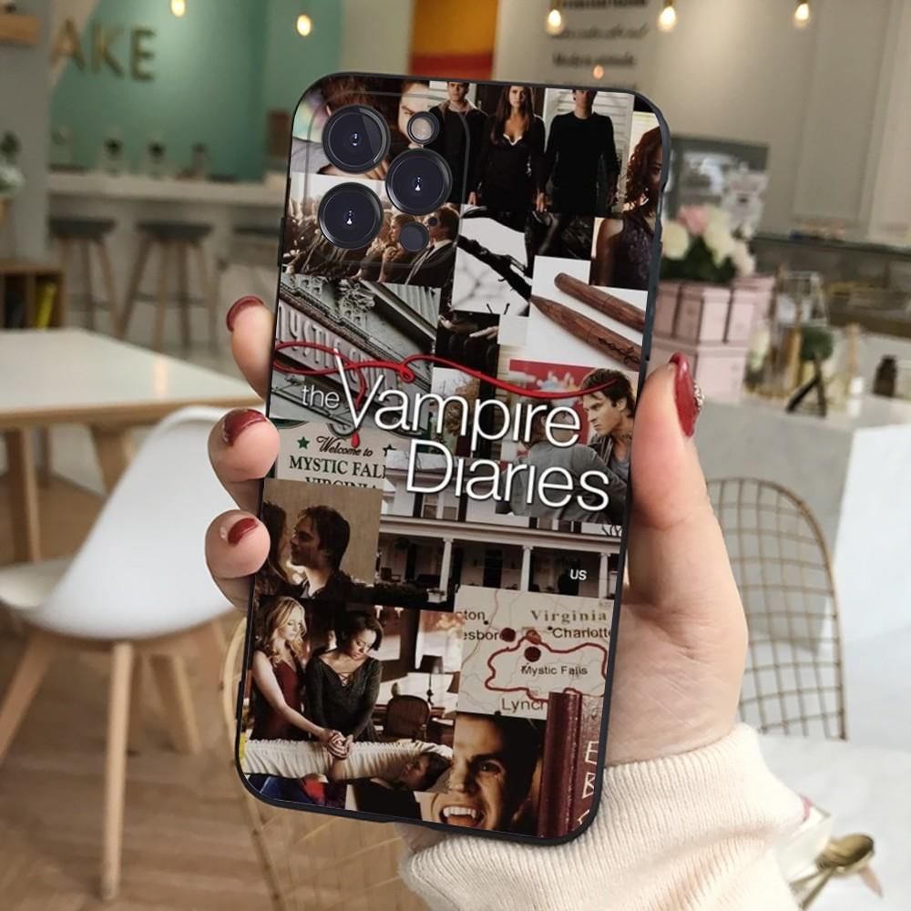 Vampire Diaries Handyhülle Silikon Weich für iphone 16 15 14 13 12 11 Pro Mini XS MAX Plus X Hülle
