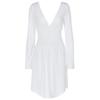 European and American women's clothing autumn sexy halter waist French V-neck long-sleeved dress sexy hip wrap