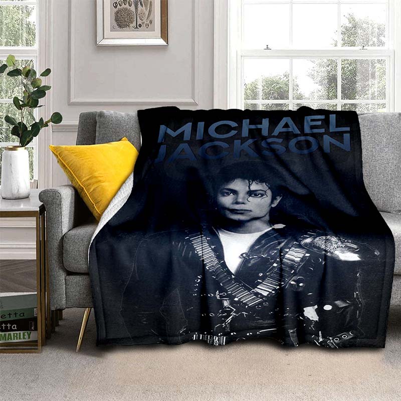 Available In Various Sizes, These M-Michael J-Jackson Printed High-definition Blankets Are Soft and Comfortable, Customizable