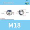 Stainless Steel Self-locking Nylon Lock Nut DIN985, M3-M30, Anti-slip/loosening.