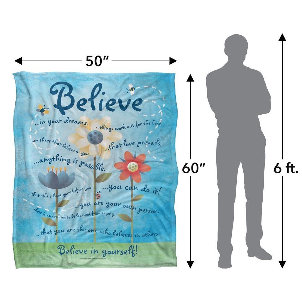 Retrorocket Studio Believe In Yourself Silky Supersoft Blanket