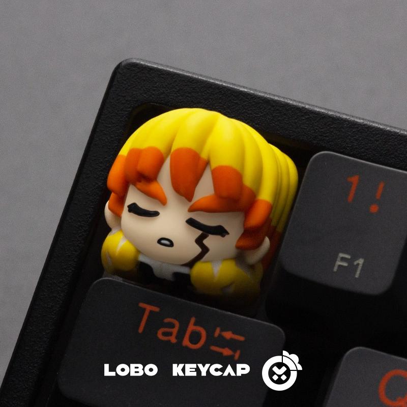 Anime Demon Slayer Kamado Nezuko Kamado Tanjiro Character Series Personalized Keyboard Keycap Esc Periphery Collectble Fun Gifts