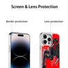 Anime Skibidi TV Hot Poster Pattern Phone Case for iPhone 16 15 14 13 12 11 Pro Max Sheepskin Silver-edged Protective Case
