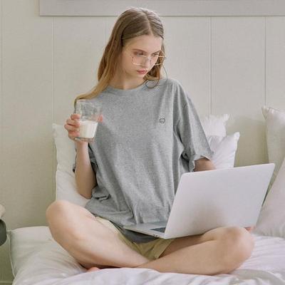 [NEW BUDDY] New Buddy Relax Fit Logo T-Shirt – Melange Gray