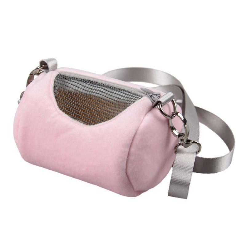 Small Pet Carrier Rabbit Cage Hamster Chinchilla Travel Warm Bags Guinea Pig Carry Pouch Bag Breathable Pet Cage Rat Leash