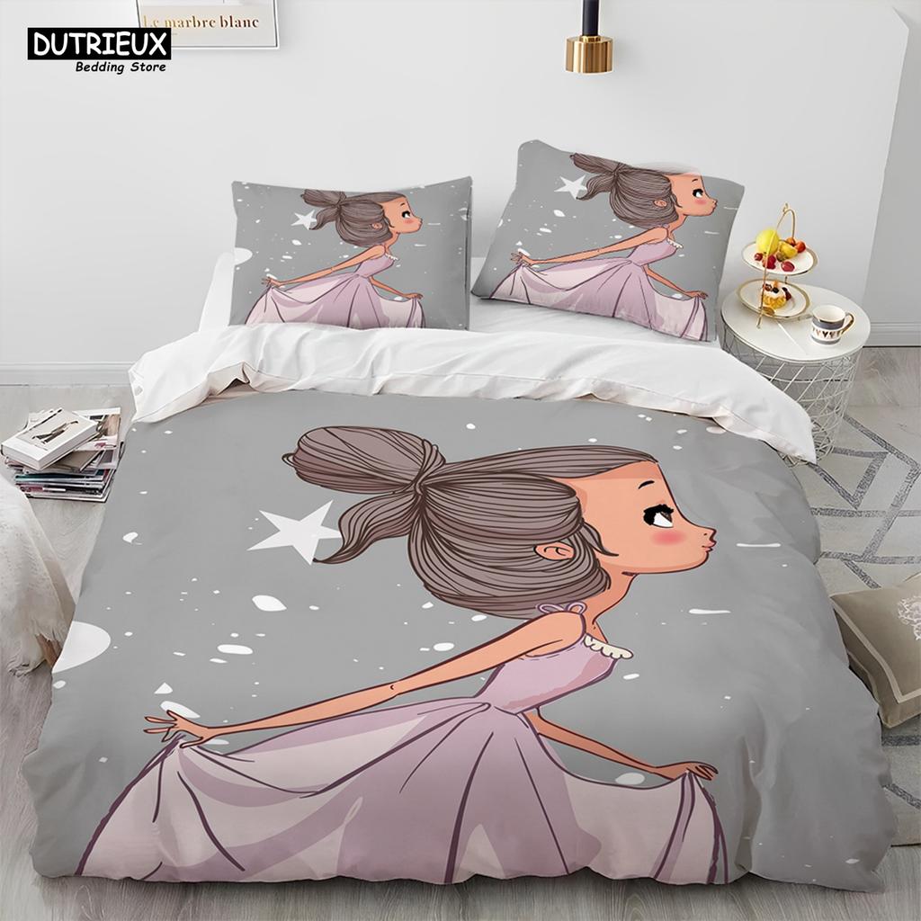 3D Bed set Beautiful Beach Bedding Bed Sets Modern Quilt Cover+pillowcases Winter California King Bedding Sets Jogo De Cama Bed