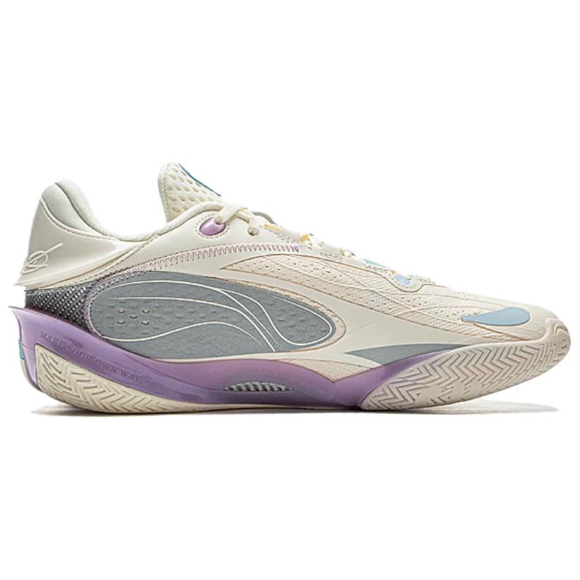 Li Ning Wade 808 5 Ultra Cotton Candy Herre Basketballsko Beige ABAV015-4