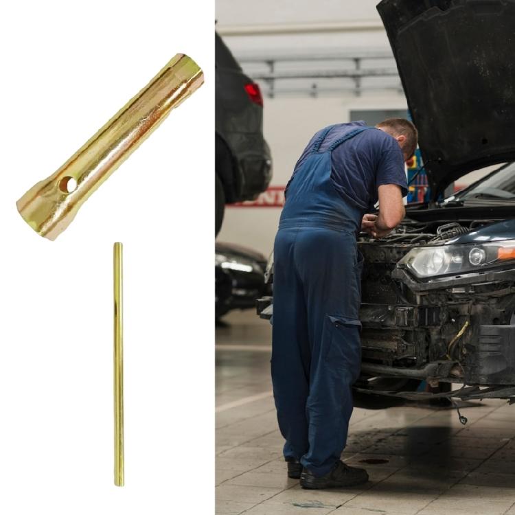 Double Head Spark Plugs Wrench Spanner 14mm 18mm Heavy Duty Alloy Steel Nonslip Handle Automotive Motorcycle Maintenance