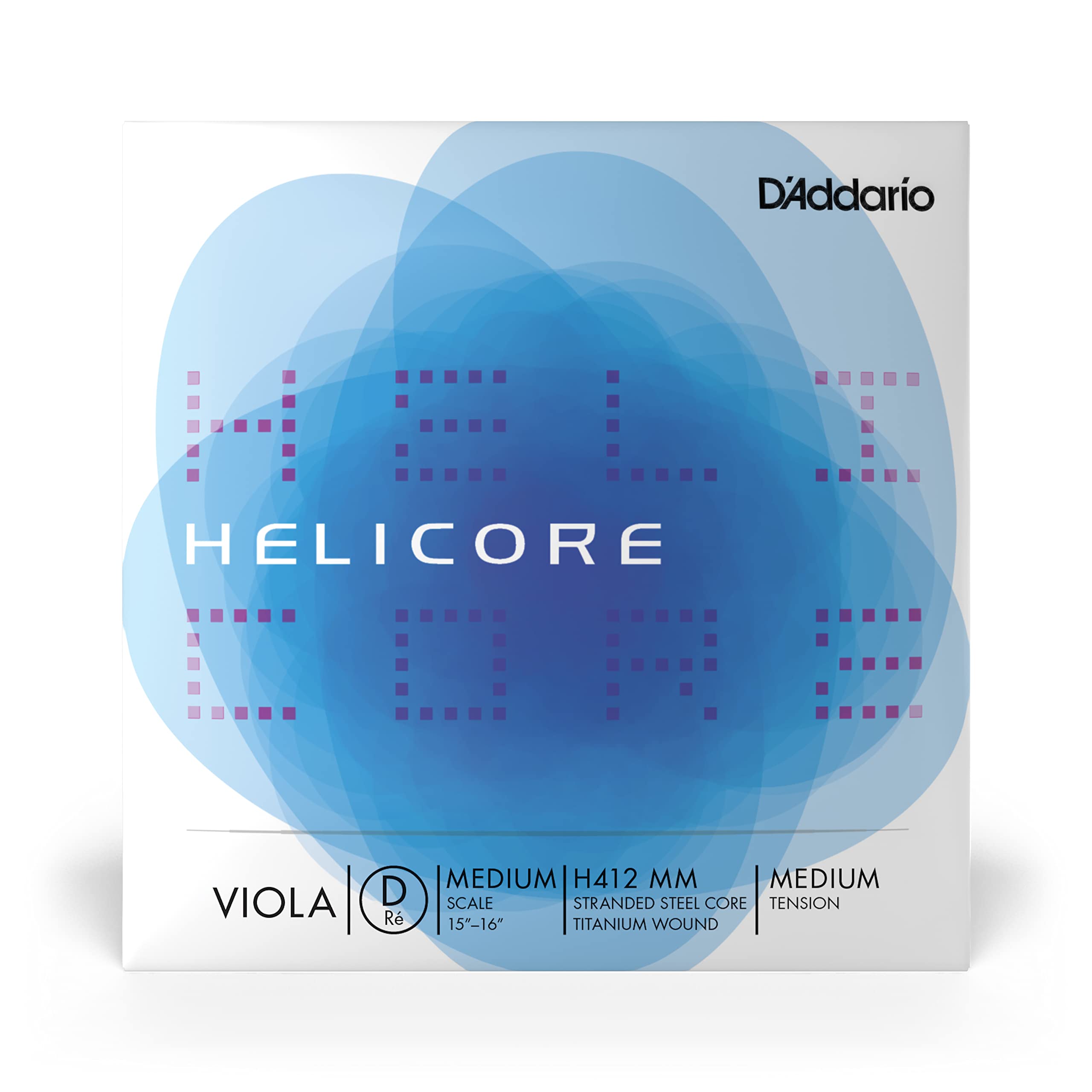 Viola Single String Helicore Medium Scale H412 MM Medium Tension D Addario D-String []