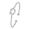 Open Double Circular Bead Tide Human Heart -Shaped Weaving Staggered Bracelet