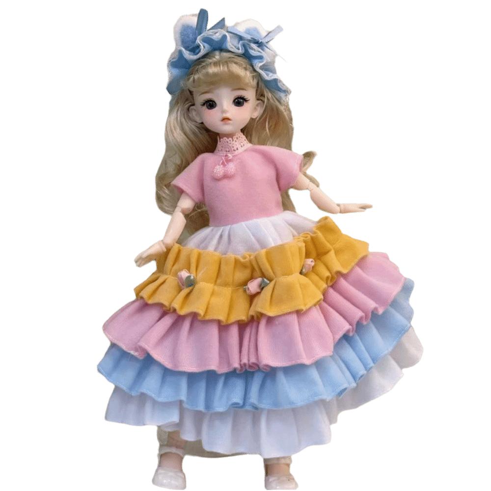 Attractive Eyes Princess Dress Up BJD Dolls Princess Makeup Ball Joint Doll Birthday Gift