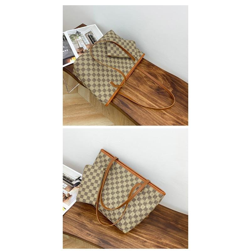 Borsa a mano scozzese vintage, Borsa da donna, Borsa a spalla di grande capacità