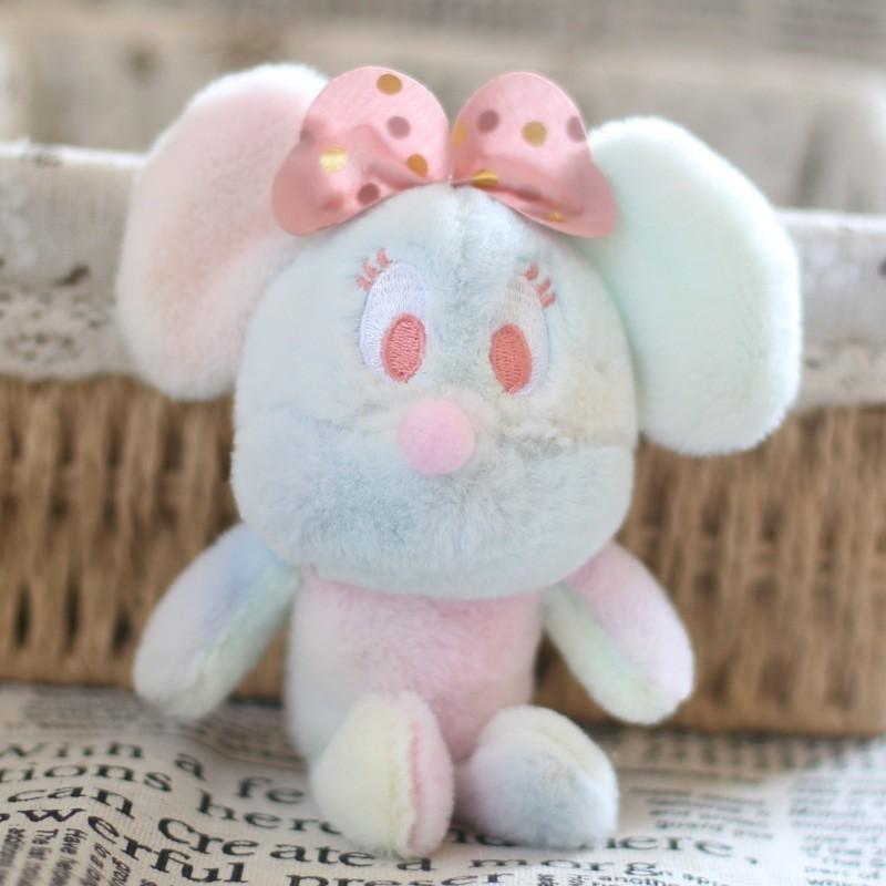 Adorable Cute Mouse Plush Toy Doll With Keychain Soft Short Plush Stuffed Animal