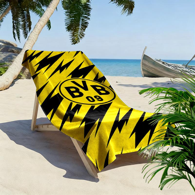 Dortmund Print Beach Towel, Large Soft Quick Dry Towel for Beach Camping Swimming