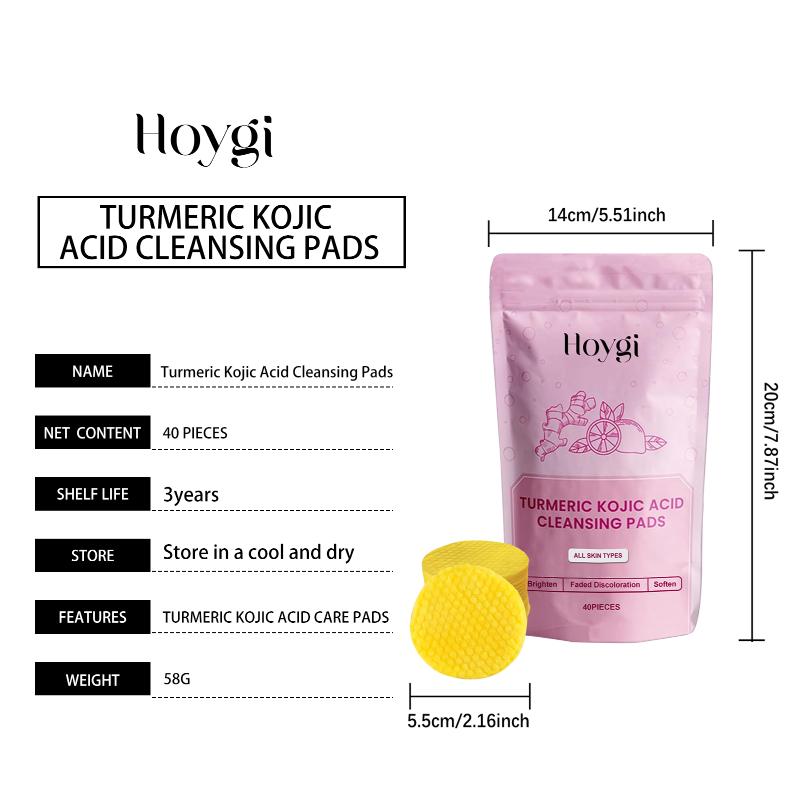 Kurkuma Kojisäure Reinigungspads Tägliche Porenreinigung Make-up Entfernung Abgestorbene Haut Entfernung Ölkontrolle Nähren Peeling Gesichtsschwamm