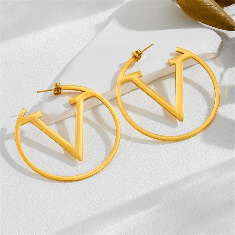 New Micro-inlaid Zircon Love Multiple Styles Madonna Bow Letter Flower  Simple Trend Earrings Do Not Fade Elegant Girl Jewelry