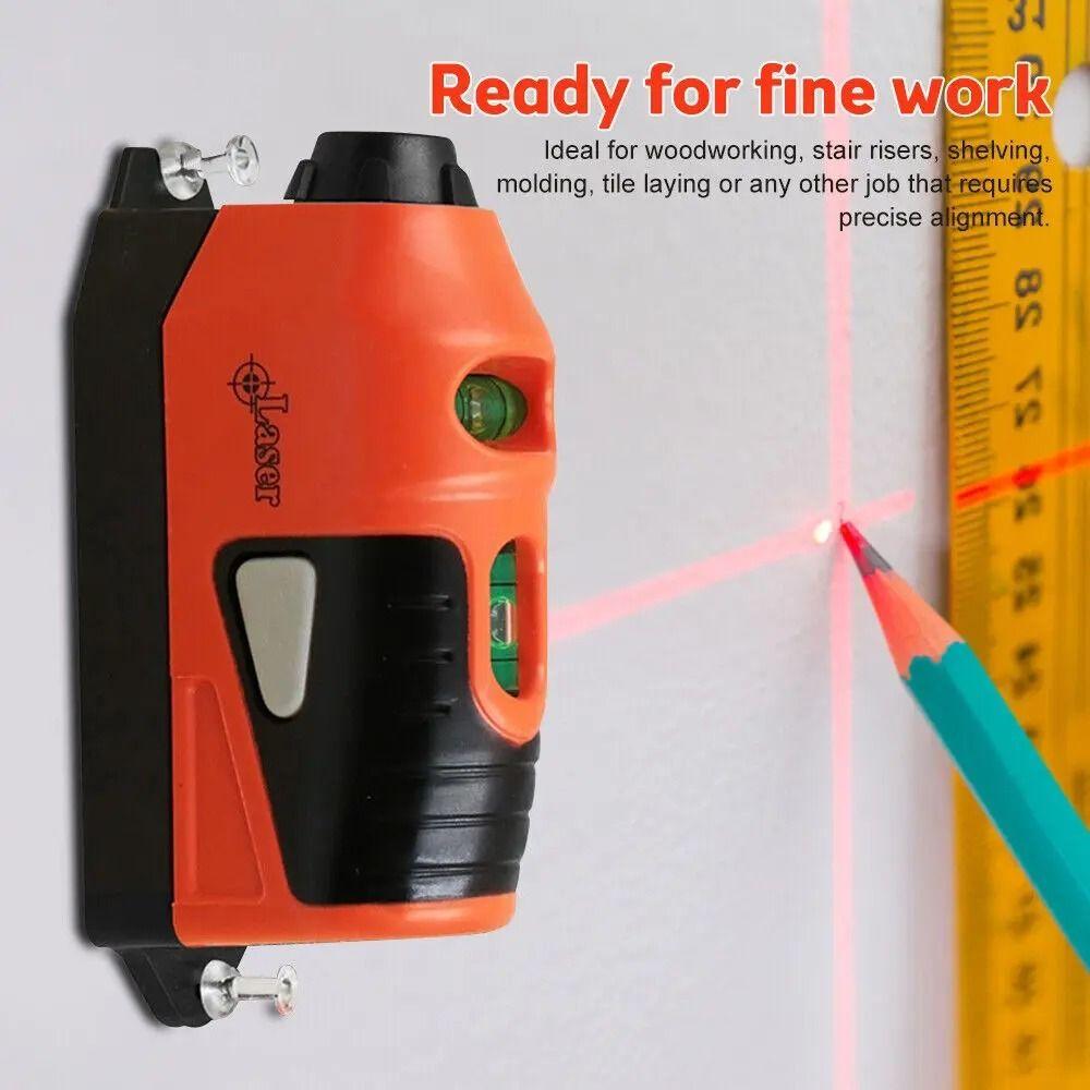 Laser Guided Spirit Level Tool Straight Level Line Measurement Gauge Mini Laser Level  Ceramic Tile