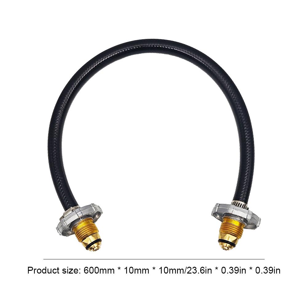 60cm Mutual Inflation Connector Propane Cylinder Tank Bridge Hose Direct Connection Canister Gas Inflation Adapter