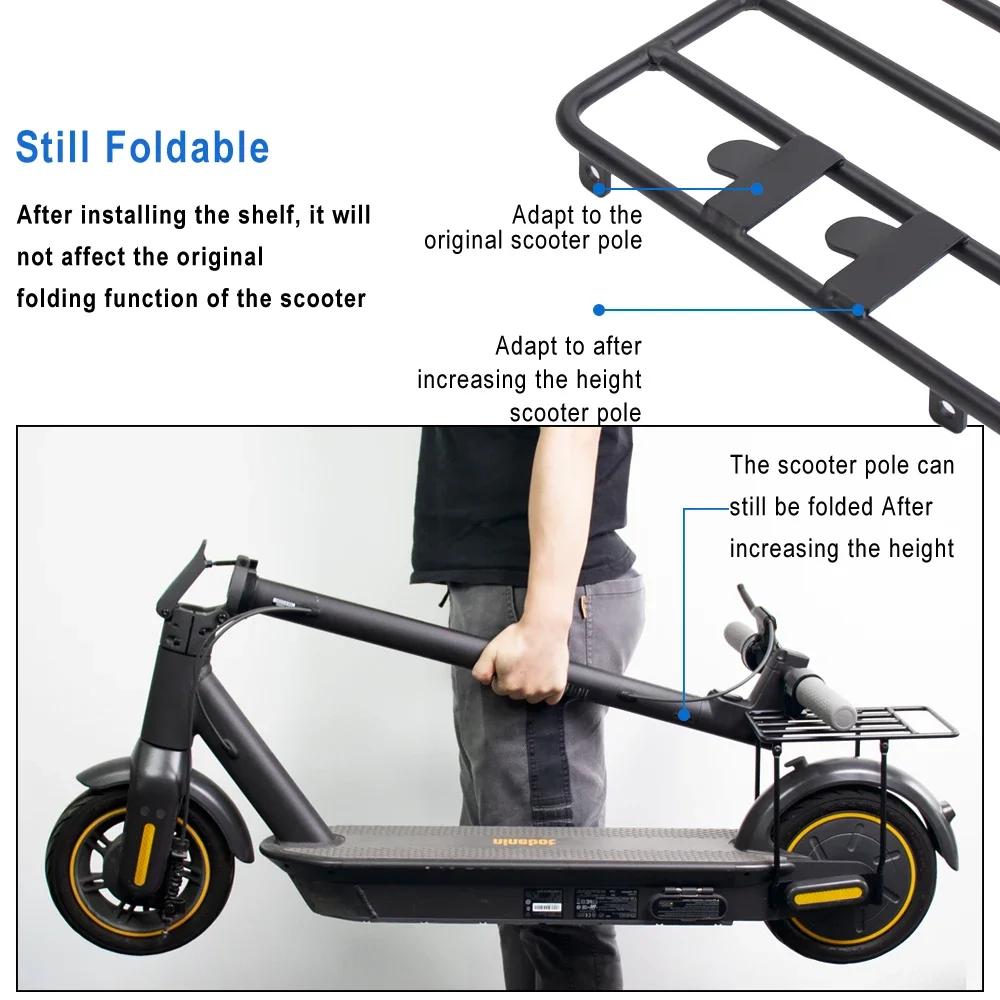Luggage Cargo Rack Parts For Ninebot Max G30 G30LP/D Electric Scooter Thicken Steel Folded Rear Rack Storage Shelf  Accessories
