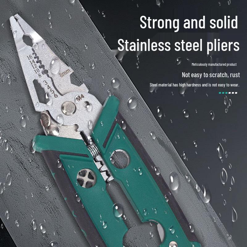 Multi-Functional Electrician Wire Stripper & Cable Cutter Pliers