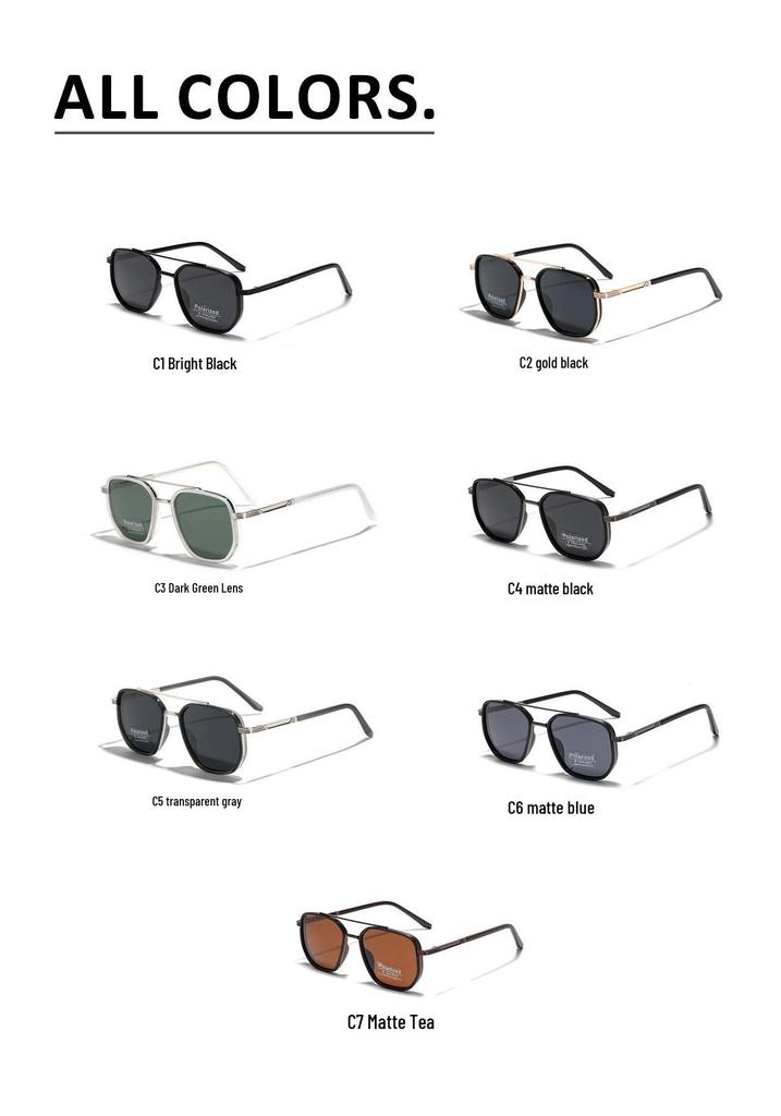 Stylish Unisex TR90 Polarized Sunglasses for Drivers - In Stock