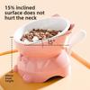 Cat Bowl, Slanted Neck Guard, Cat Food Bowl, Cat Rice Bowl, Water Bowl, Anti-tipping Slanted Stainless Steel Dog Bowl, Pet Supplies