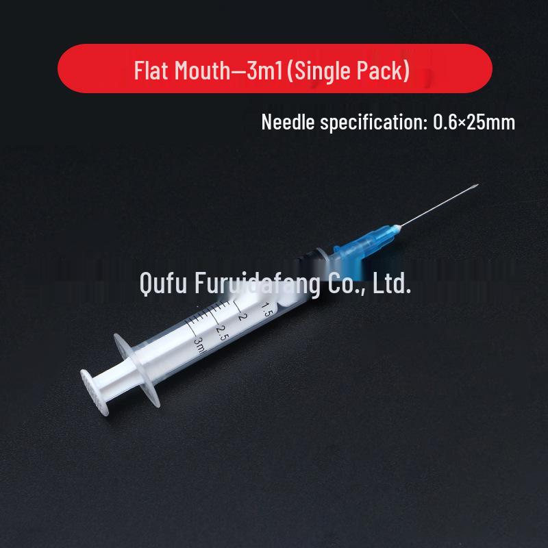 Disposable Syringes with Luer Needle: 1ml, 3ml, 5ml, 10ml, 20ml