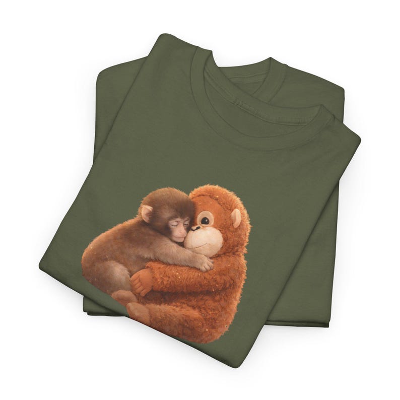 Punch the Monkey Shirt Viral Macaque Meme Baby Monkey Holding Plush Toy Tee