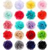 Leinuosen 20 Pcs Dog Flowers Collar Pet Adjustable Dog Large Flowers Bow Tie Multi Color Floral Collar Charms for Small Medium Big Female Cat Puppy