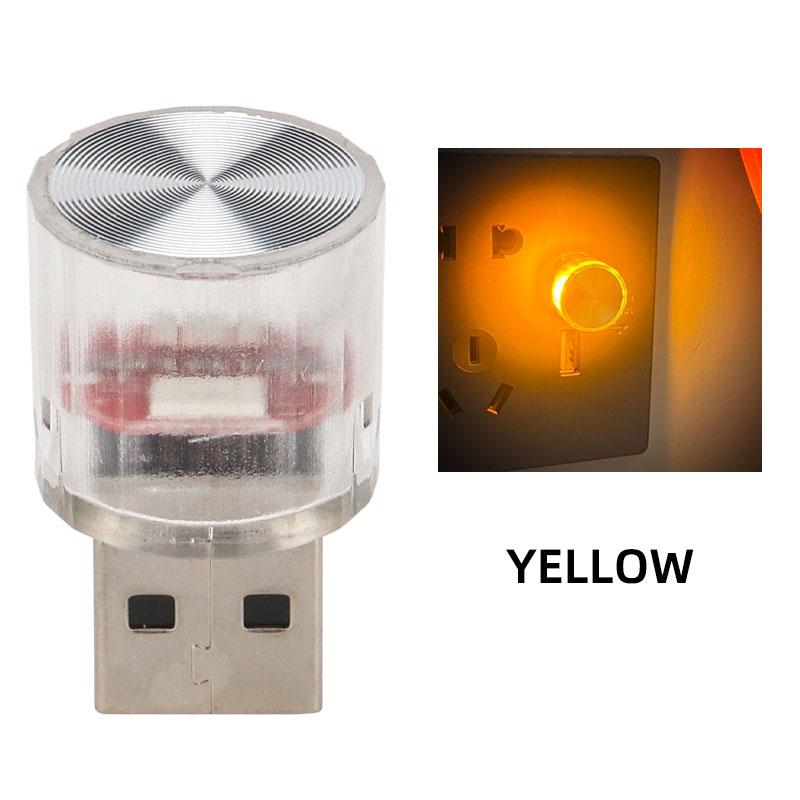 RXZ 1PC car mini usb led Atmosphere Light For Party Ambient Automotive Portable Plug and Play  Car Decorative Interior Lamp 12V