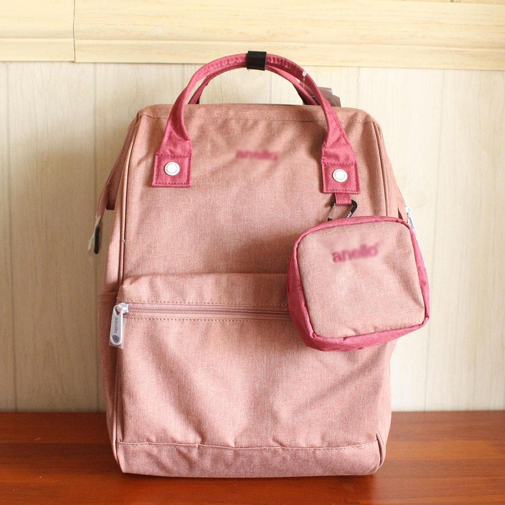 2020 Japanese Color-Contrast Backpack with Gold Accent