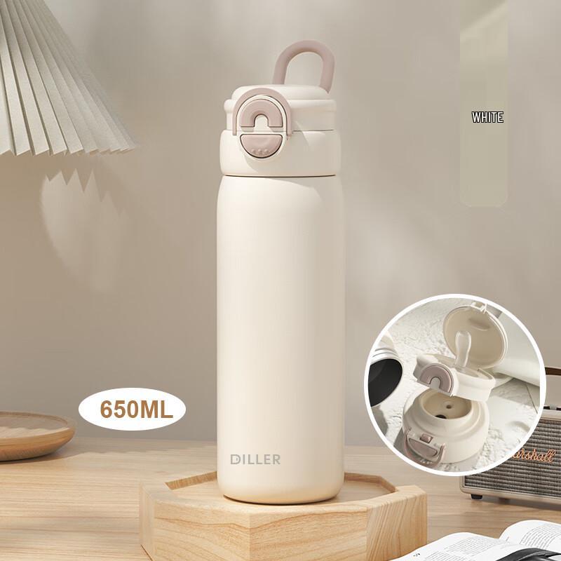 Diller Double-Drink Insulated Bottle with Straw