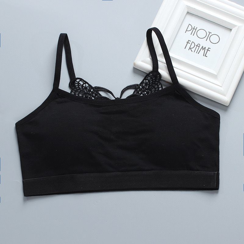 2PC Cotton Girls Training Bras Teenager Tops Underwear