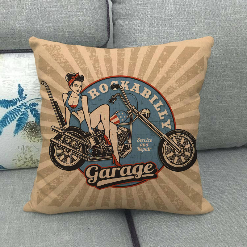 Nordic Retro Collection Digital Printing Short Plush Pillow Covers Decorative For Car Sofa Office Cushion Cover Home Goods