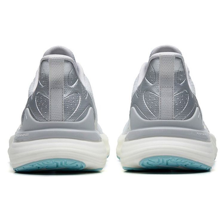 Anta Chuang 2.5 Mesh Cushioning Non-Slip Breathable Durable Low-Top Running Shoes Men Sneaker Gray Silver White 112235582-2
