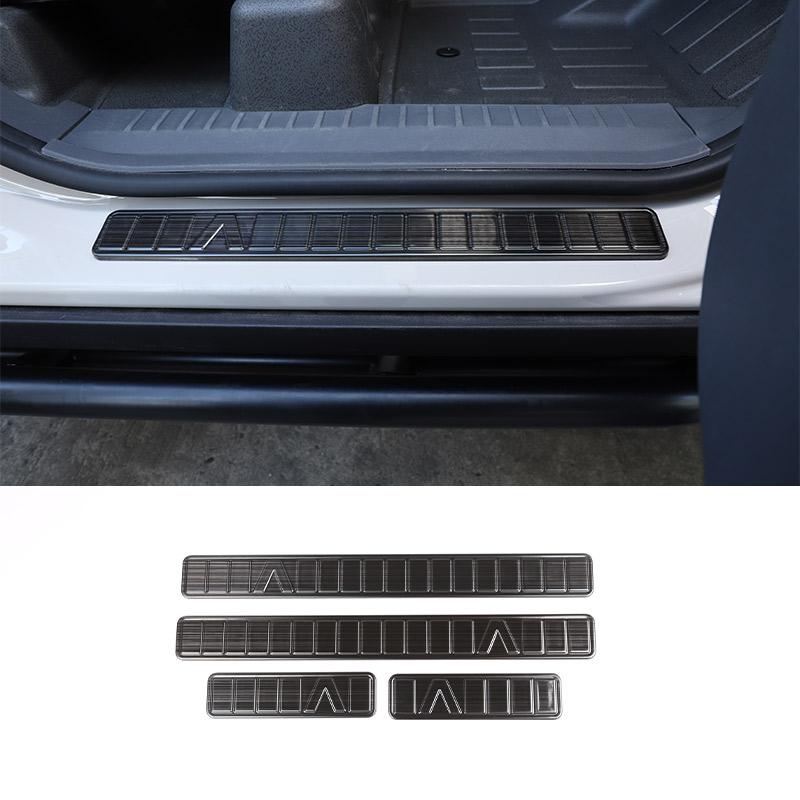 

For INEOS Grenadier 2020-2025 Stainless Steel Car Interior And Exterior Door Sill Protection Plate Trim Strip Car Accessories