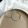 Exaggerated Large Plain Circle Hoop Earrings Fashion Jewelry For Women