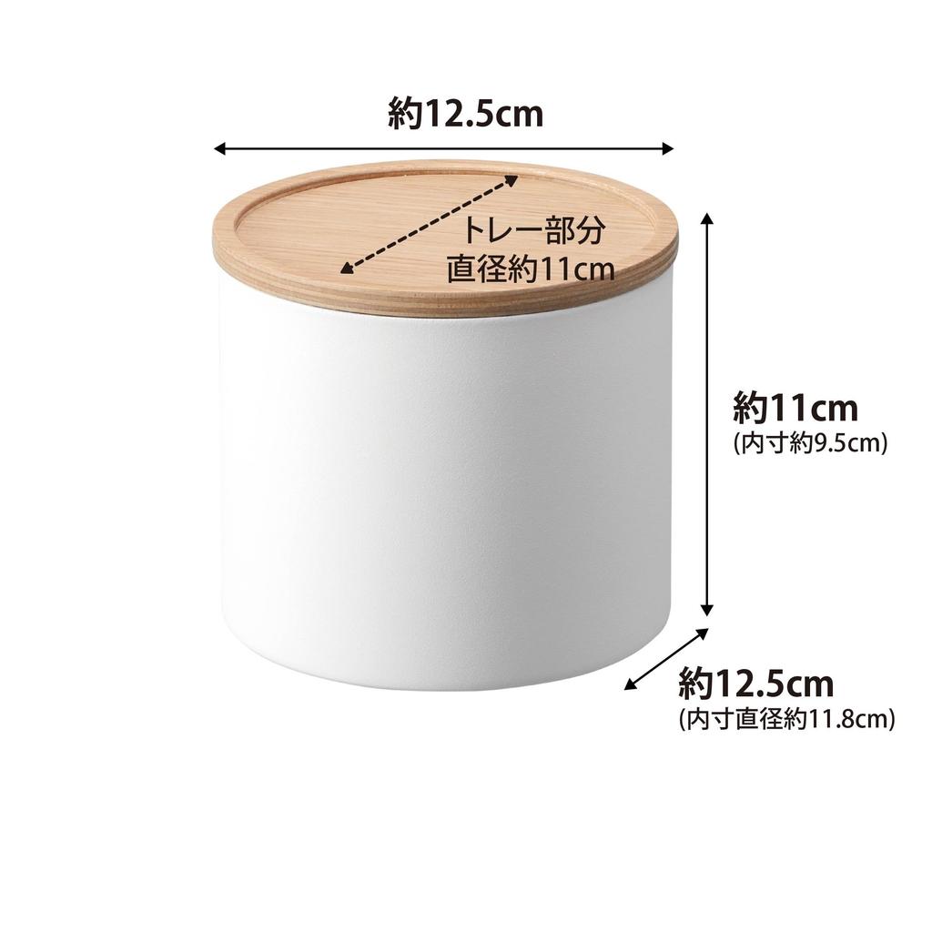 Yamazaki Coffee Paper Filter x x RIN Wave Filter Coffee Filter 4567 Basket-Shaped Case, Small, Natural, Approx. W12.5 D12.5 H11cm, Case, Case,