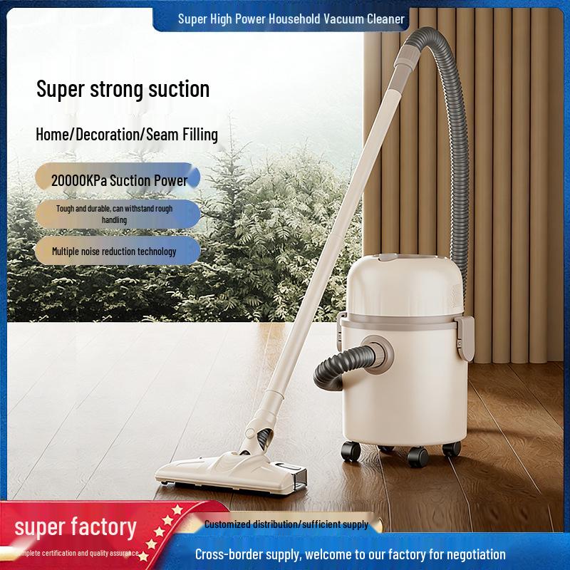 Large Power Wet/Dry Multi-Purpose Household & Commercial Stainless Steel Bucket Vacuum Cleaner
