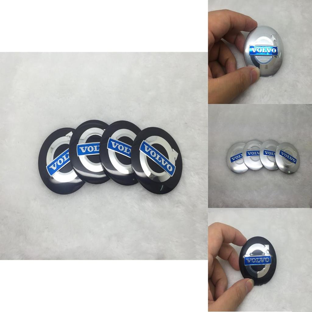 Elegantní a odolné 4ks 56,5mm Samolepky na středové krytky kol pro vozidla Volvo